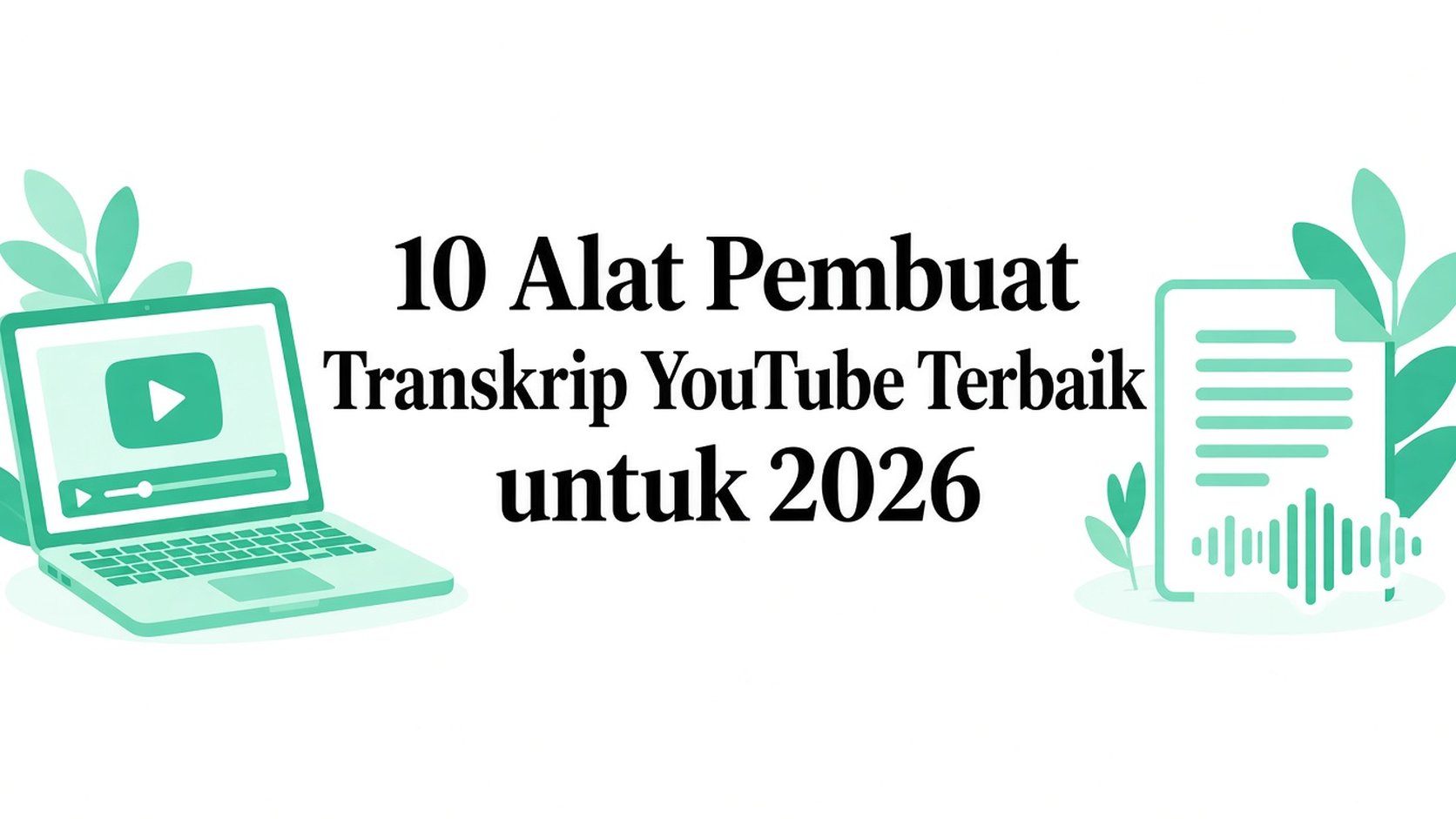 10 Alat Pembuat Transkrip YouTube Terbaik untuk 2026