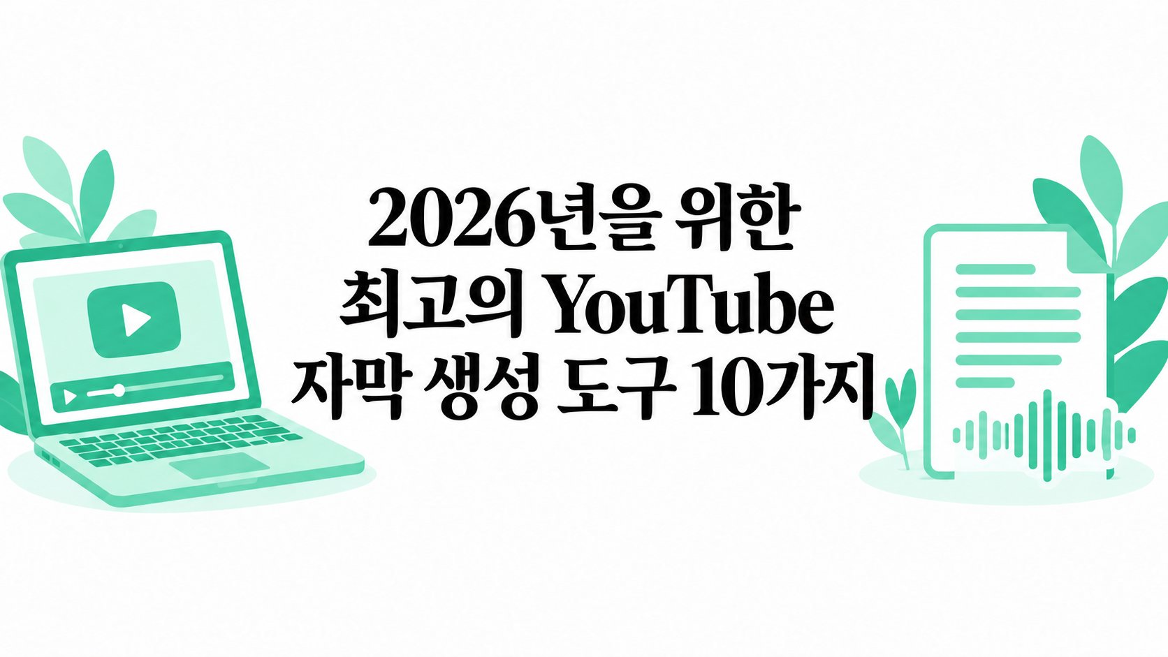 2026년 최고의 YouTube Transcript Generator 도구 10가지