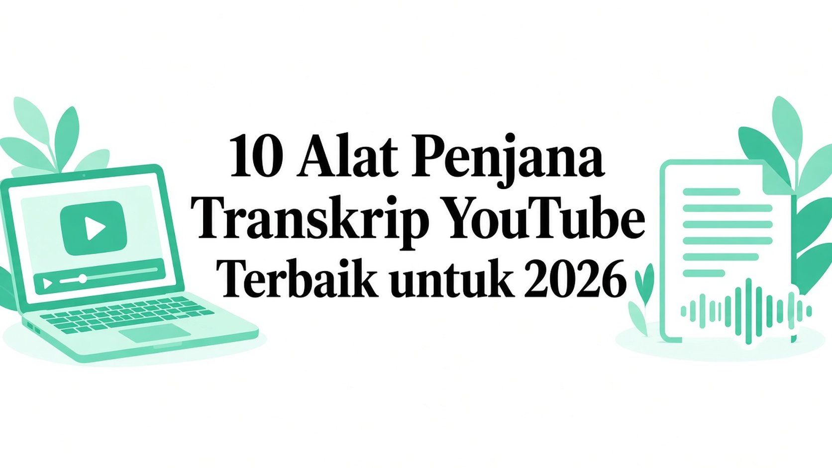 10 Alat YouTube Transcript Generator Terbaik untuk 2026