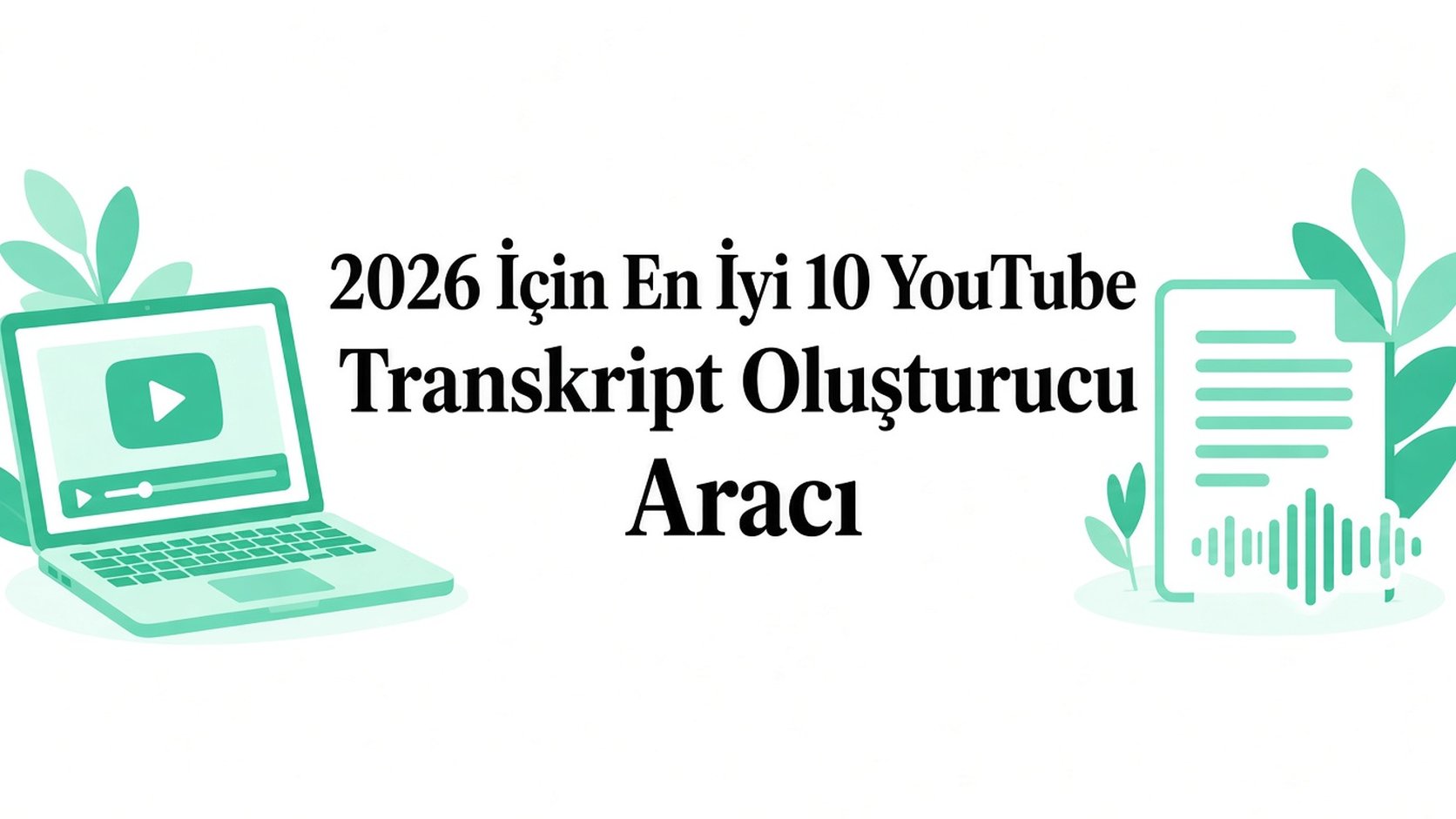 2026'nın en iyi 10 YouTube transkript oluşturma aracı