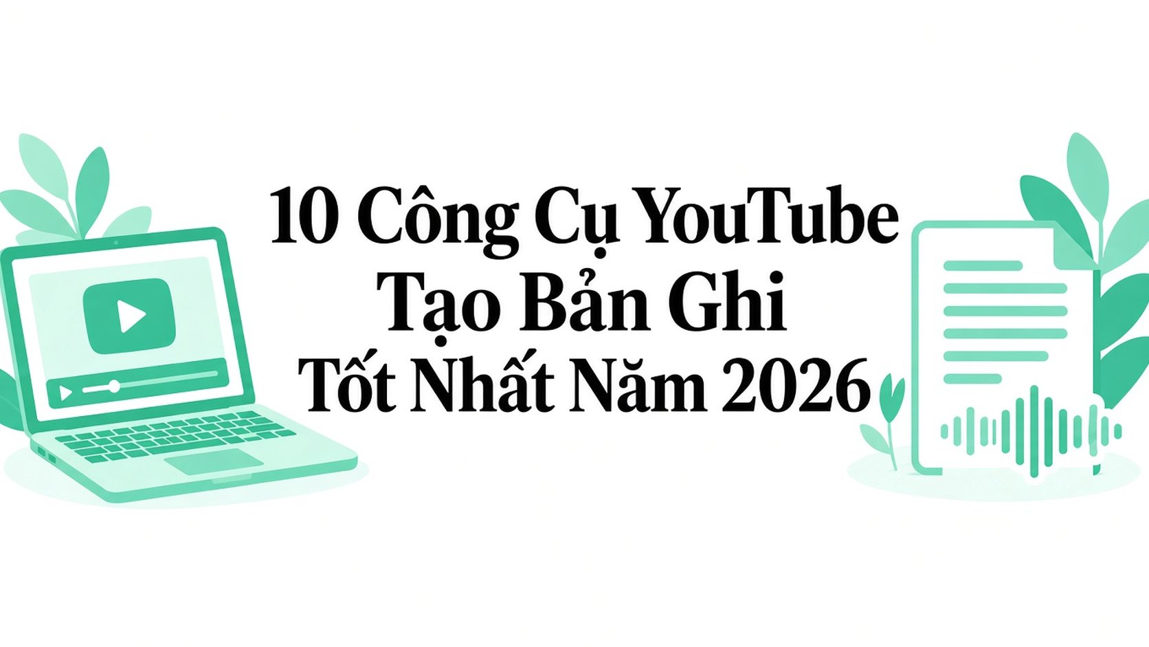 10 công cụ chép lời video YouTube tốt nhất năm 2026