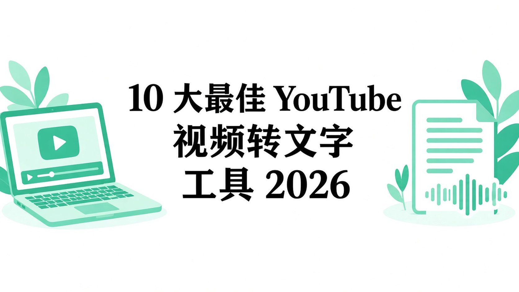 2026 年 10 款最佳 YouTube 字幕转录生成工具