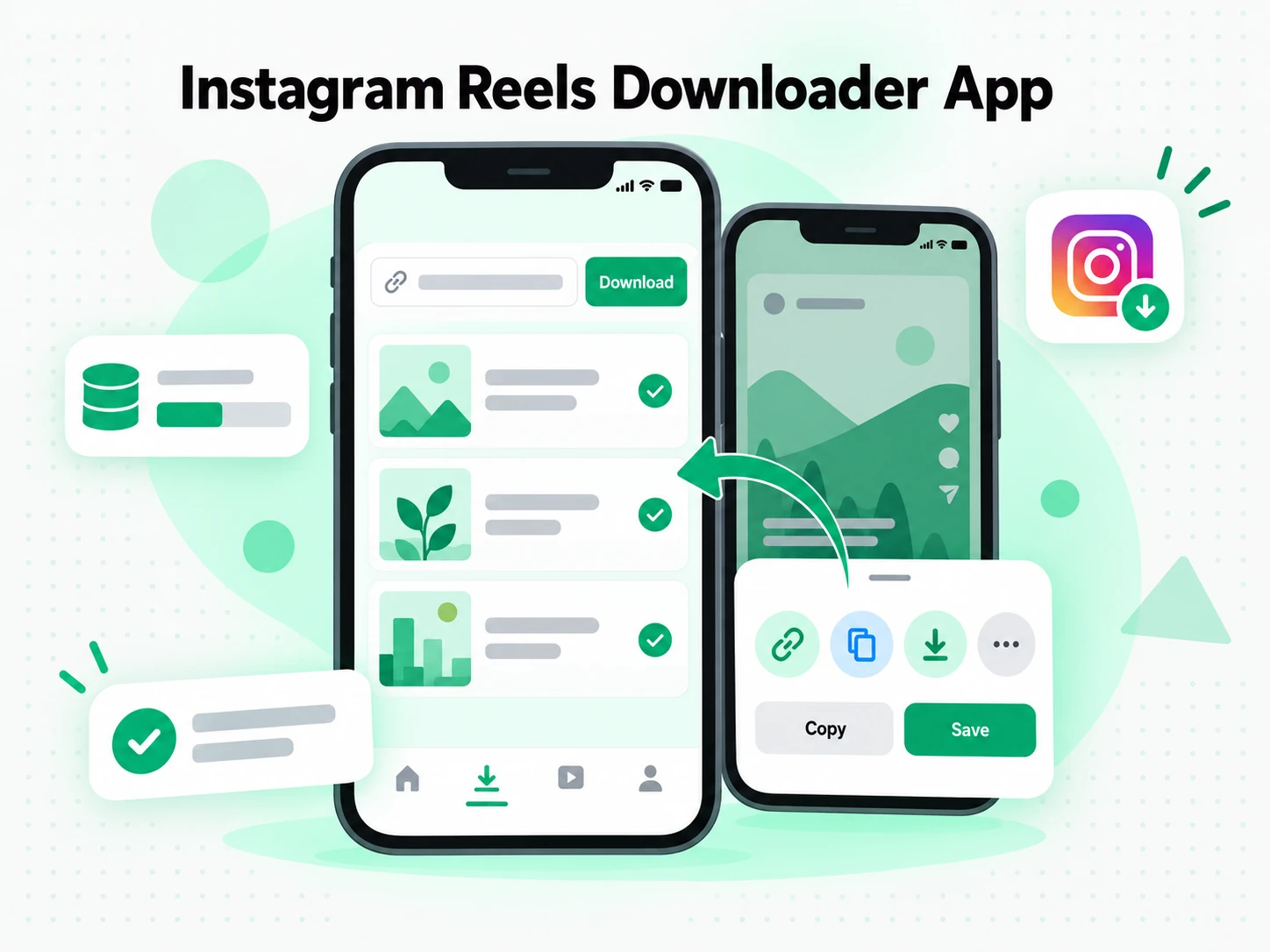 Instagram Reels Downloader App: marketing team studying licensed Instagram Reel campaigns