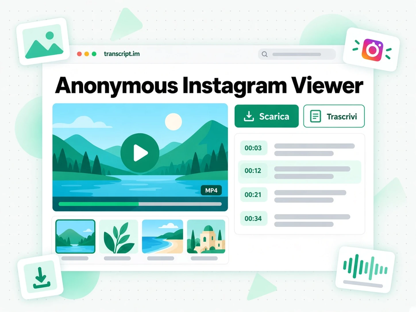 Anonymous Instagram Viewer: Scarica o trascrivi ciò che trovi
