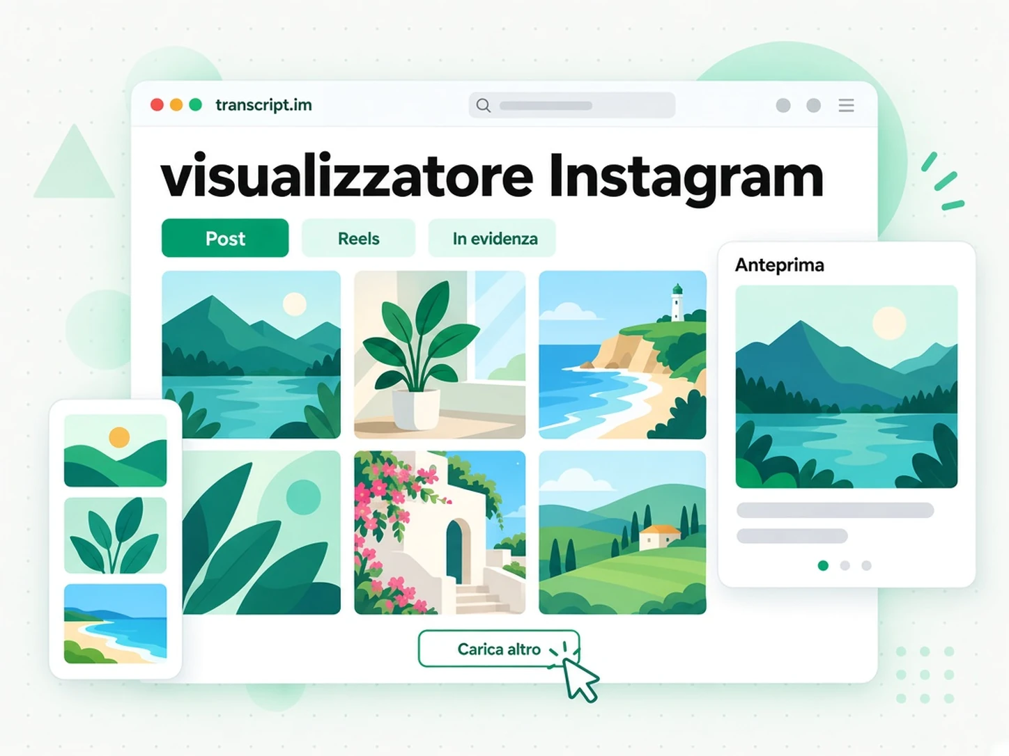 visualizzatore Instagram: Sfoglia post, Reels e Highlights