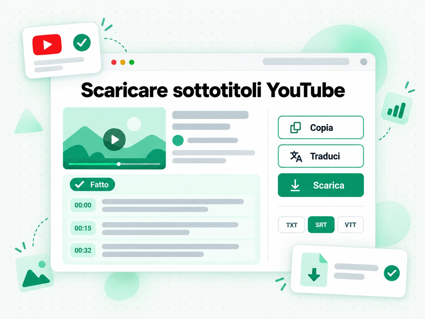 Scaricare sottotitoli YouTube: copiare, tradurre o scaricare la trascrizione finita