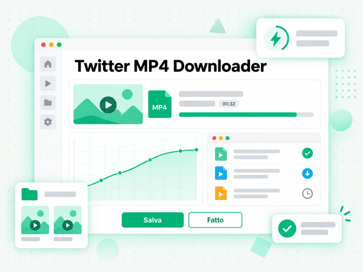 Twitter MP4 Downloader: video twitter convertito ed esportato in mp4