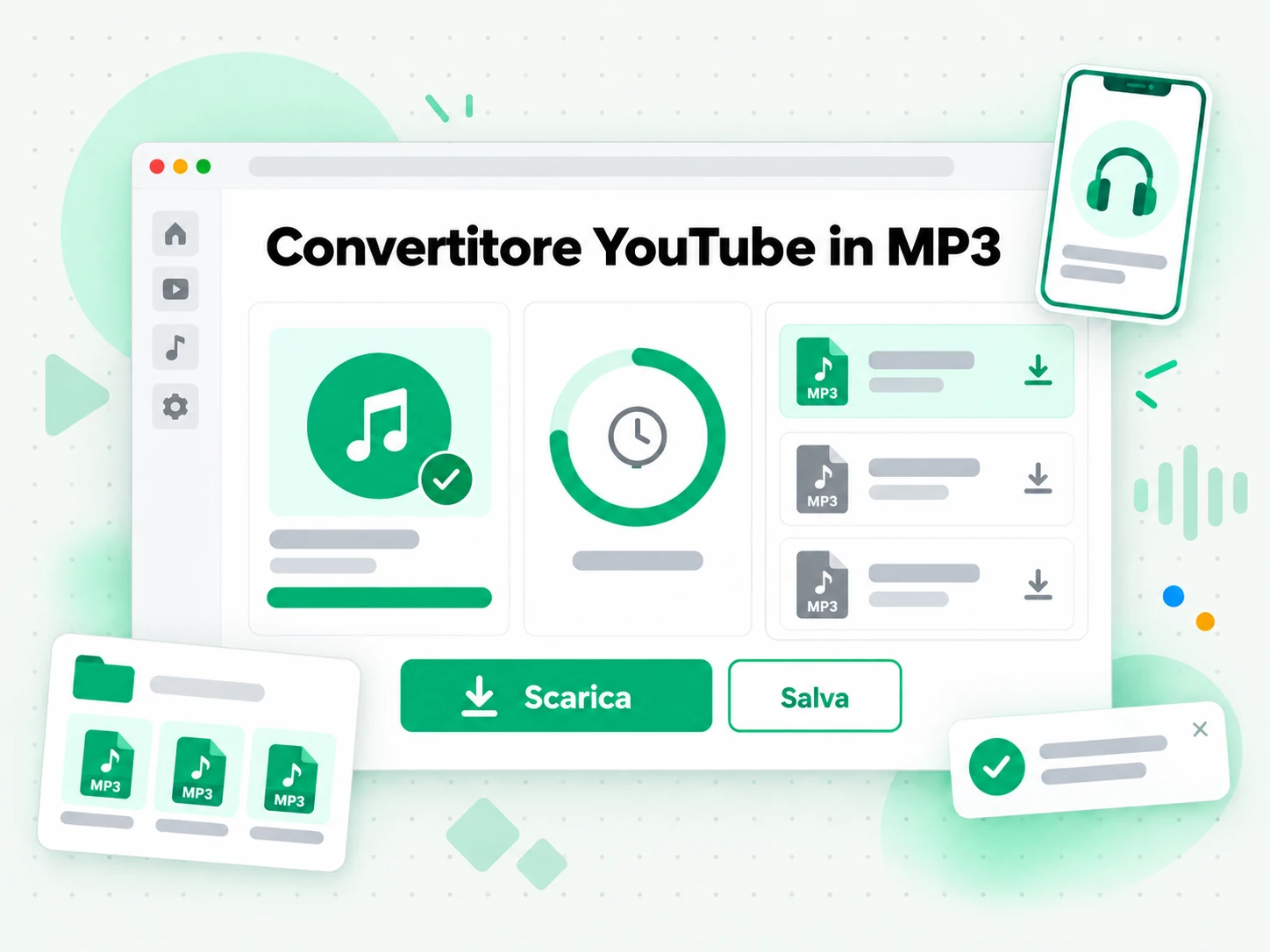 Convertitore YouTube in MP3: video youtube convertito in un file mp3 scaricabile