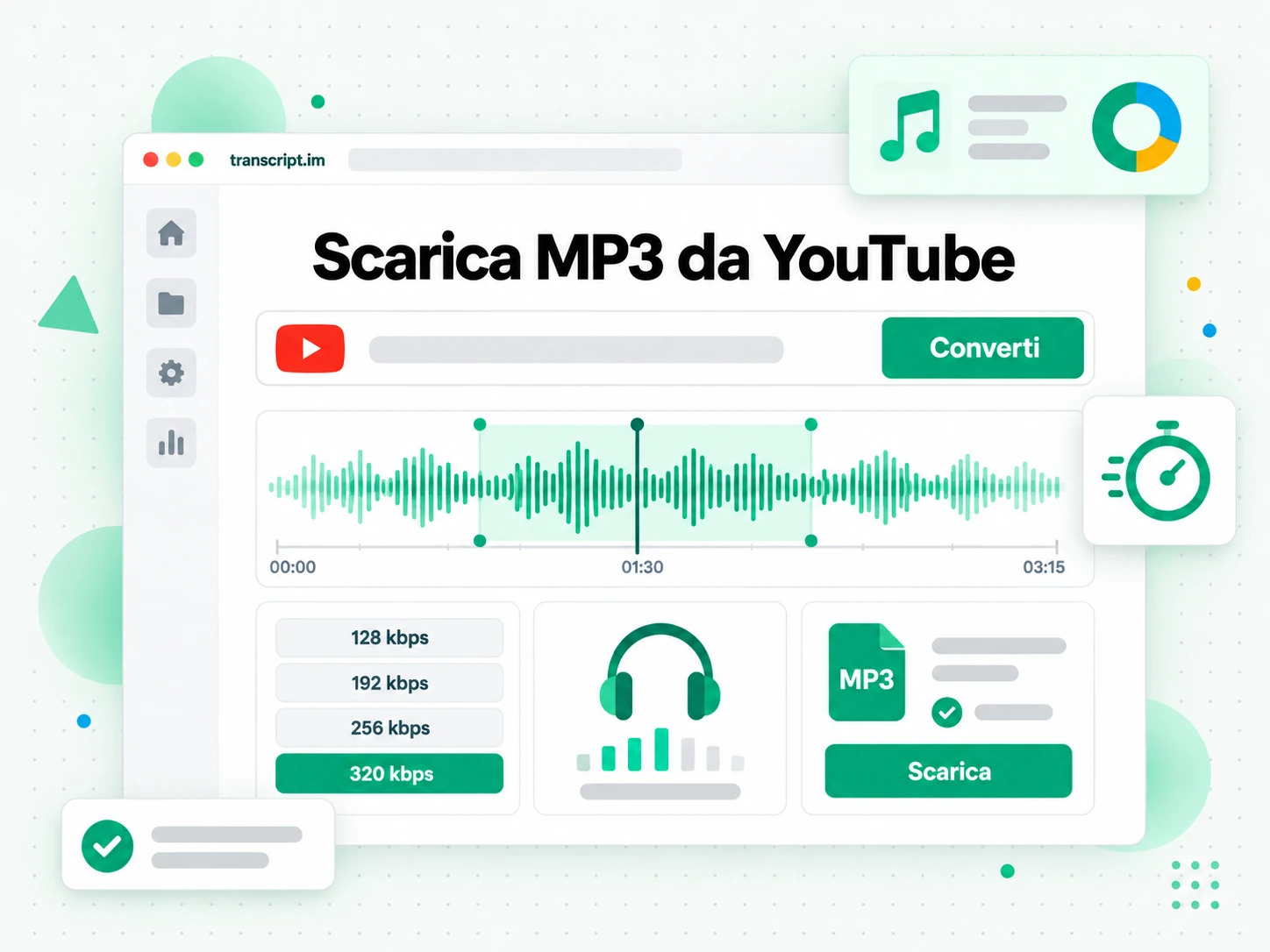 Scarica MP3 da YouTube: link youtube trasformato in un file mp3 scaricabile