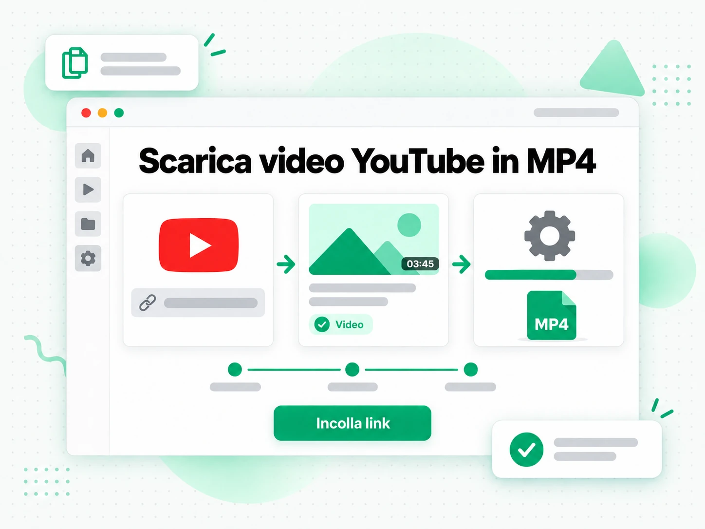 Scarica video YouTube in MP4: link youtube incollato per scaricare il video in mp4