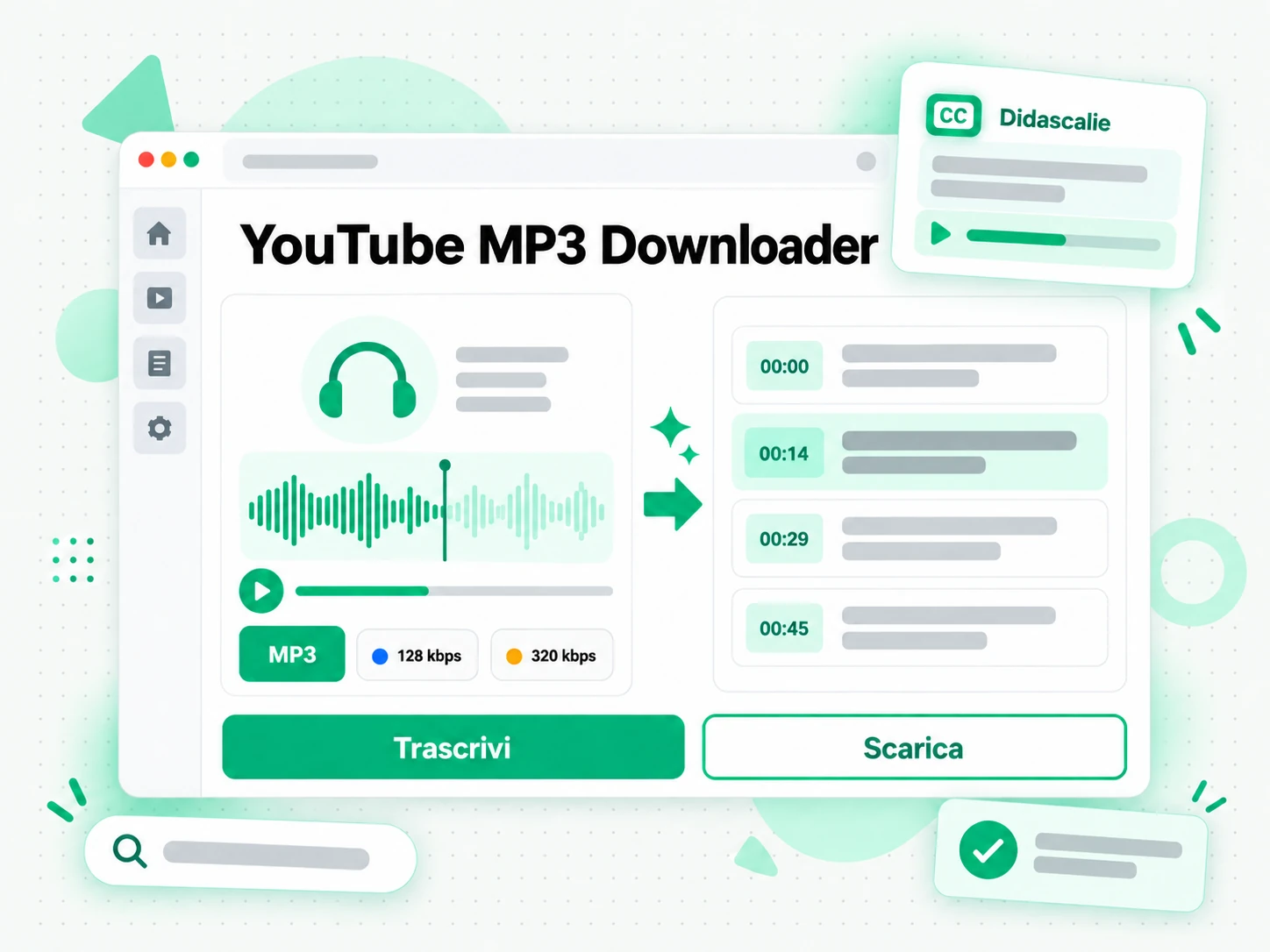 YouTube MP3 Downloader: audio di un video youtube estratto in formato mp3