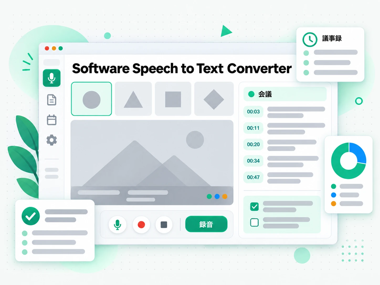 Software Speech to Text Converter：音声の文字起こしを学習ノートや会議メモにする場面