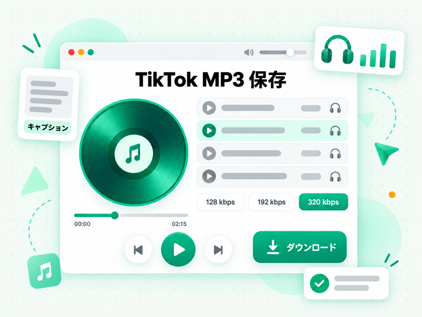 TikTok MP3 保存:字幕やアクセシビリティ用に動画を準備する場面