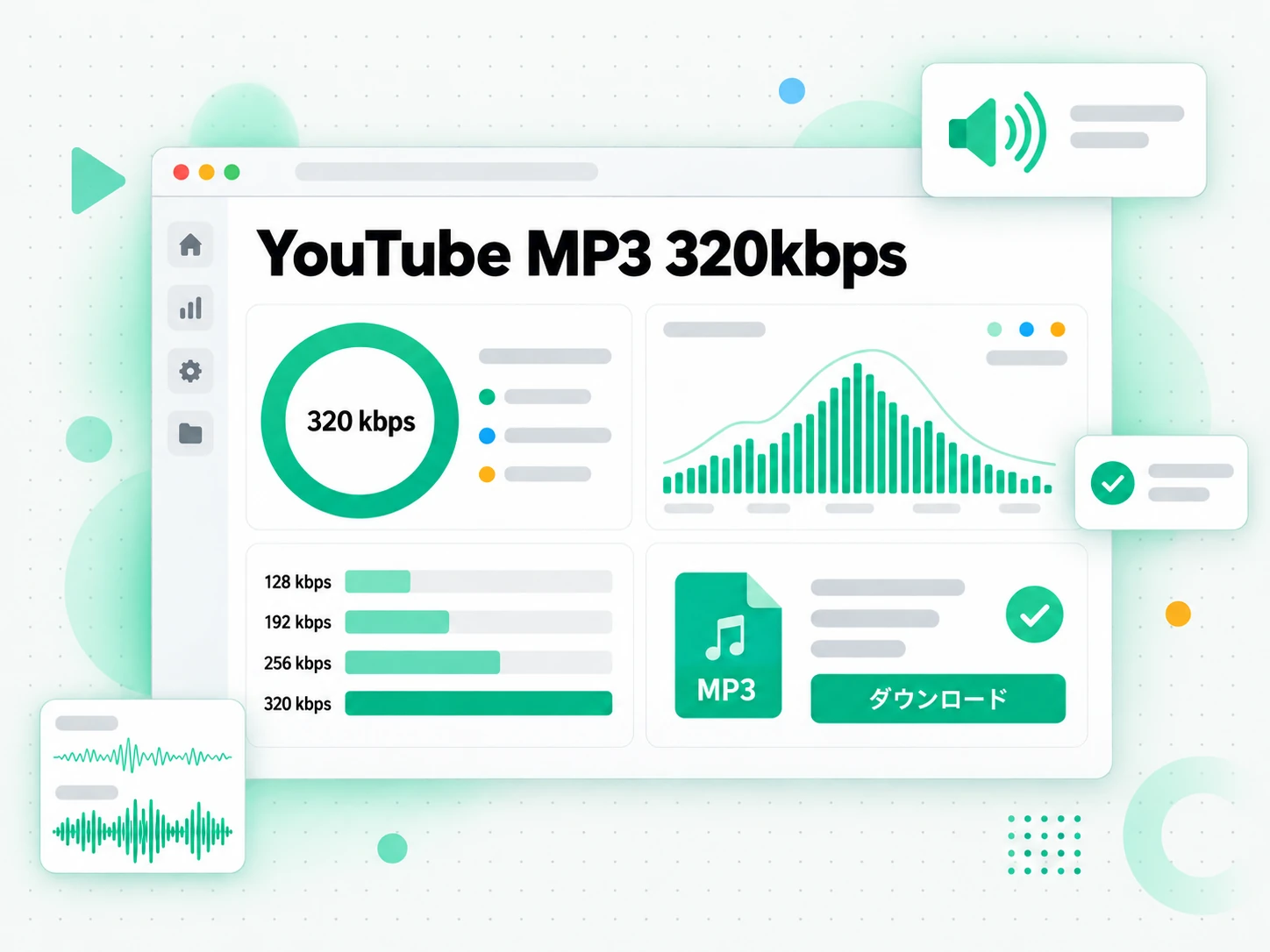 YouTube MP3 320kbps:オフラインで聴けるプレイリストを作る場面