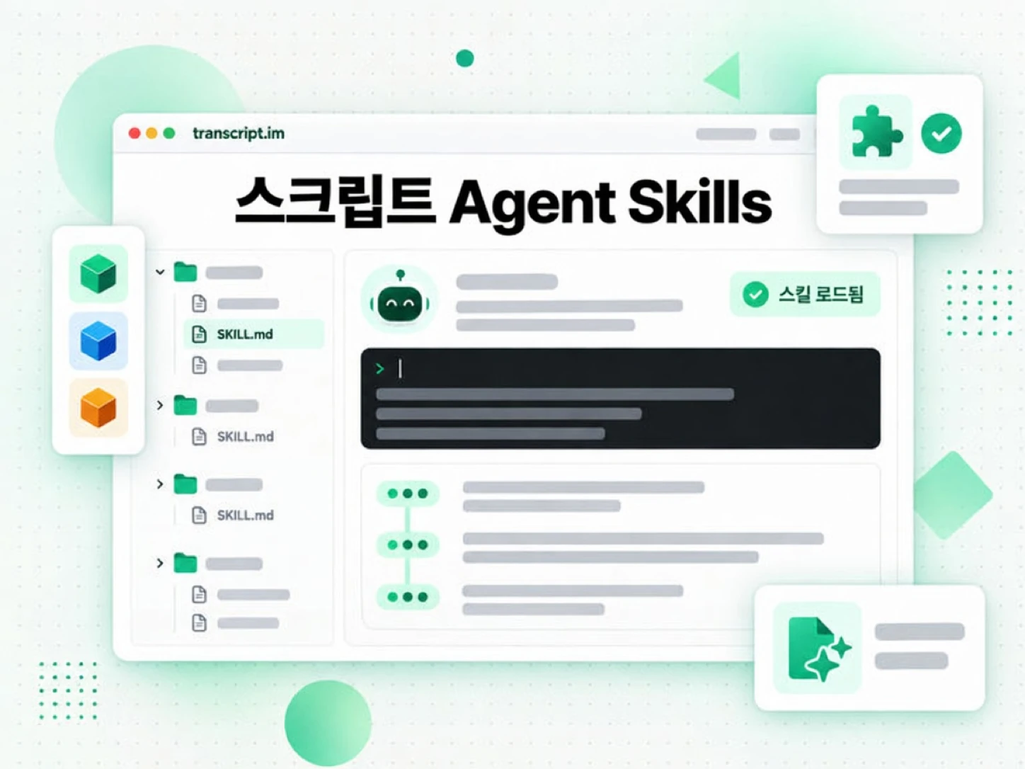 스크립트 Agent Skills: AI 에이전트가 불러와 스크립트를 가져오는 SKILL.md 팩