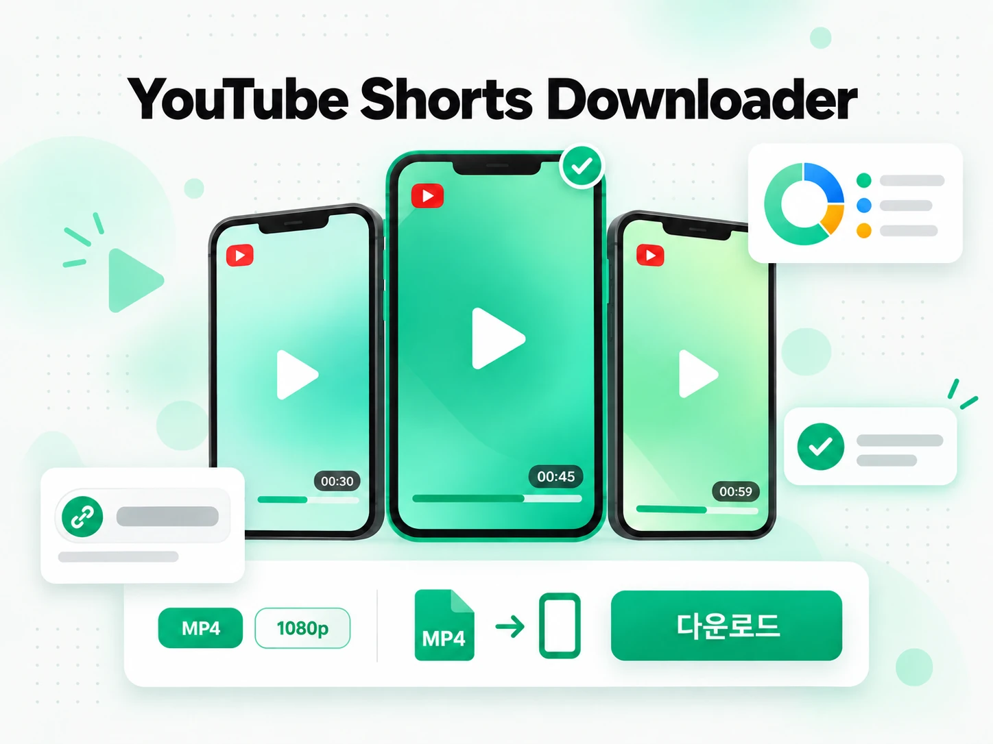 YouTube Shorts Downloader 활용 사례를 보여주는 화면