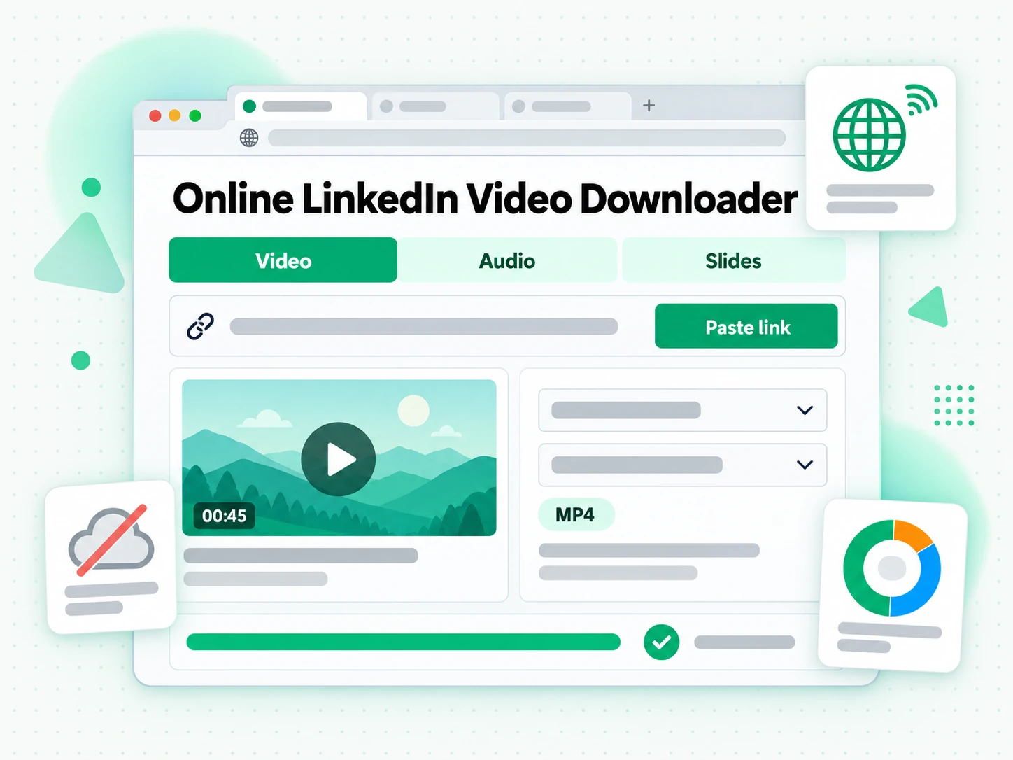 Online LinkedIn Video Downloader: sales team reviewing an approved LinkedIn customer video