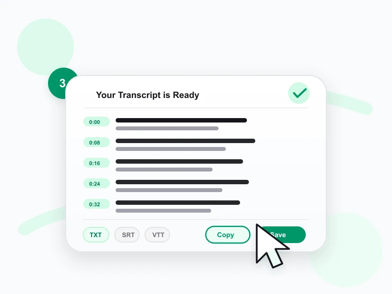 Step 3 — copying or downloading the finished Instagram transcript