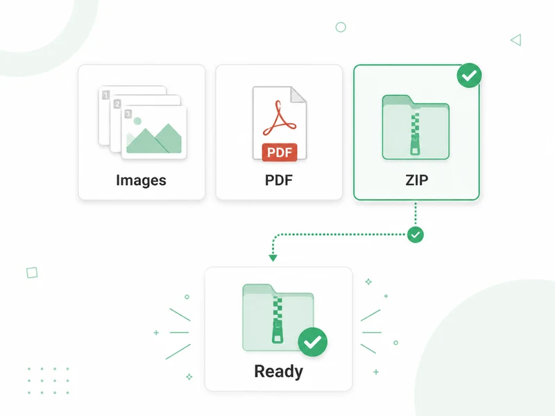 PDF, ZIP, and download controls for a LinkedIn carousel