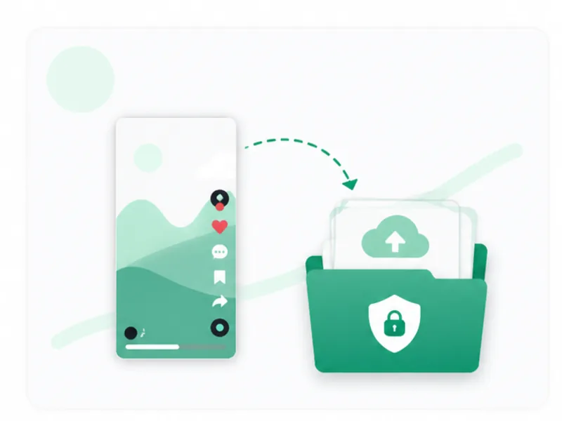 Creator backing up videos from their own TikTok profile