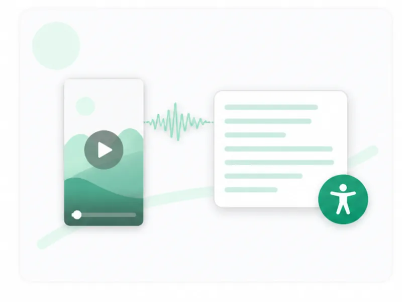 TikTok video used to create captions and accessibility assets
