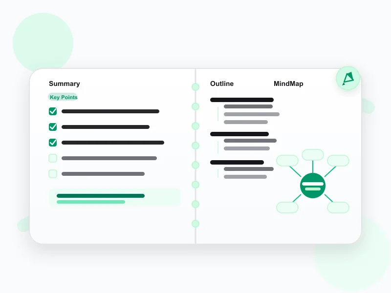 Turning a TikTok transcript into study notes and outlines