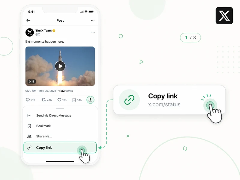 Public X post URL entered into the Twitter video downloader