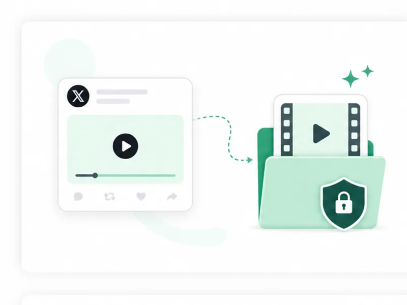Creator backing up video from their own X or Twitter post