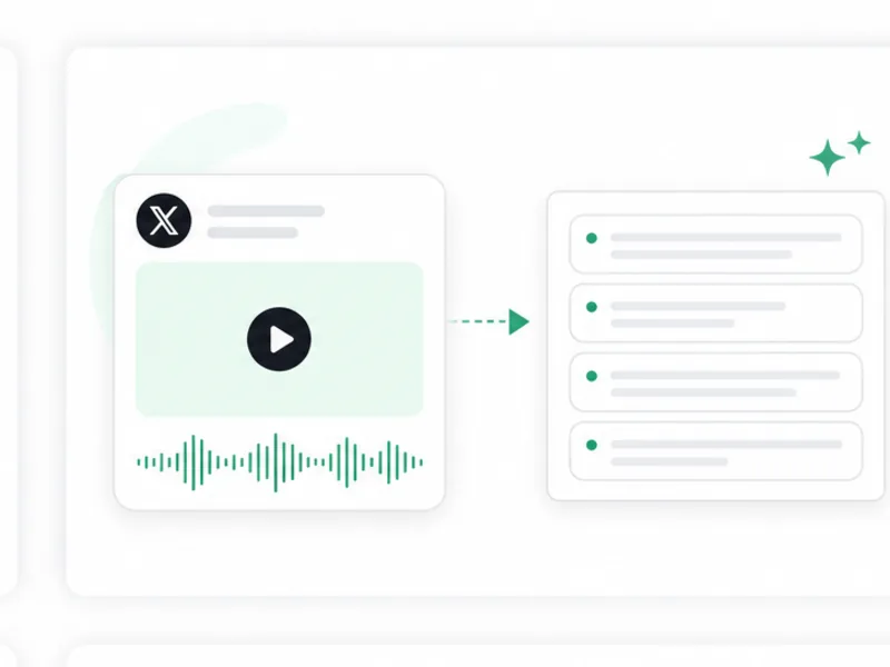 Authorized X video clip prepared for transcription