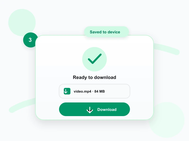 Downloading the finished file