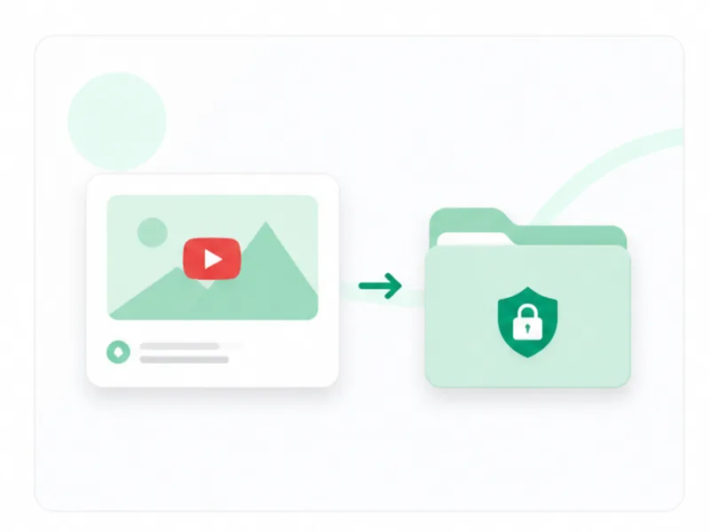 Creator backing up videos from their own YouTube channel