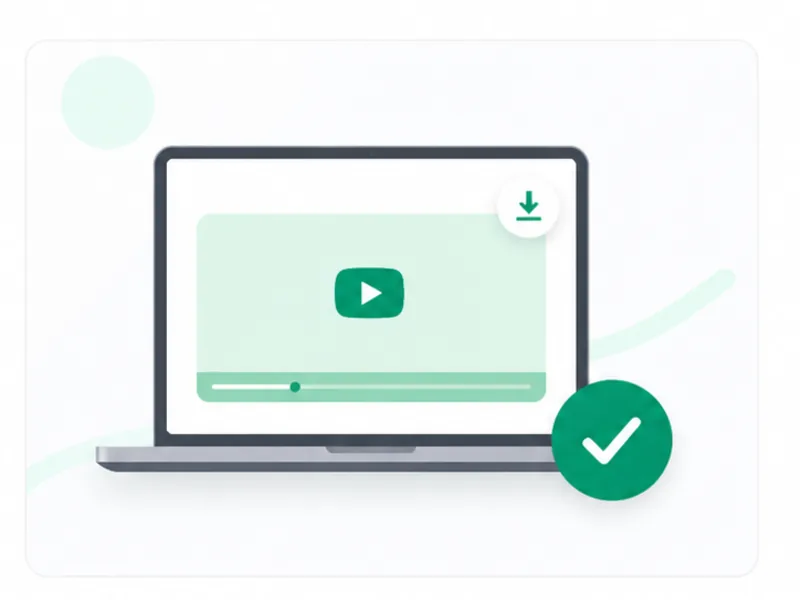 Teacher preparing an authorized YouTube video for offline viewing