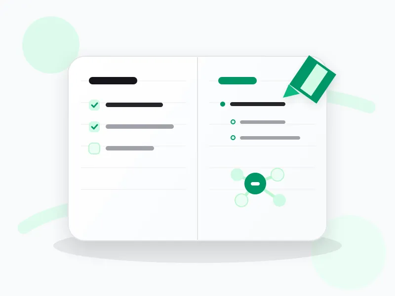 Turning a transcript into study and meeting notes