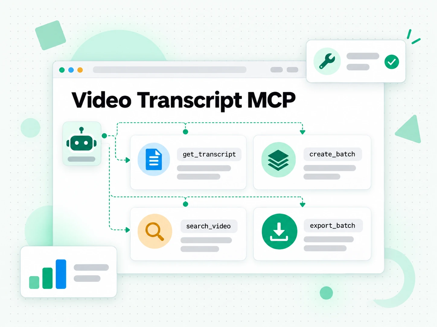 Video Transcript MCP: transcript, batch and YouTube discovery tools an agent can call