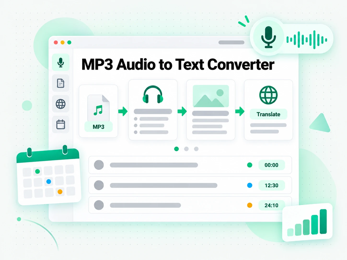 MP3 Audio to Text Converter: recreating show notes and articles from an MP3 transcript