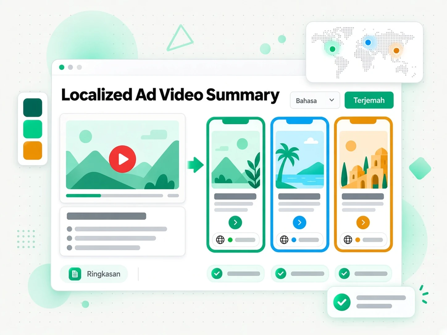 Ringkasan Video Iklan Setempat: menggunakan ringkasan video untuk menghasilkan kreatif iklan setempat