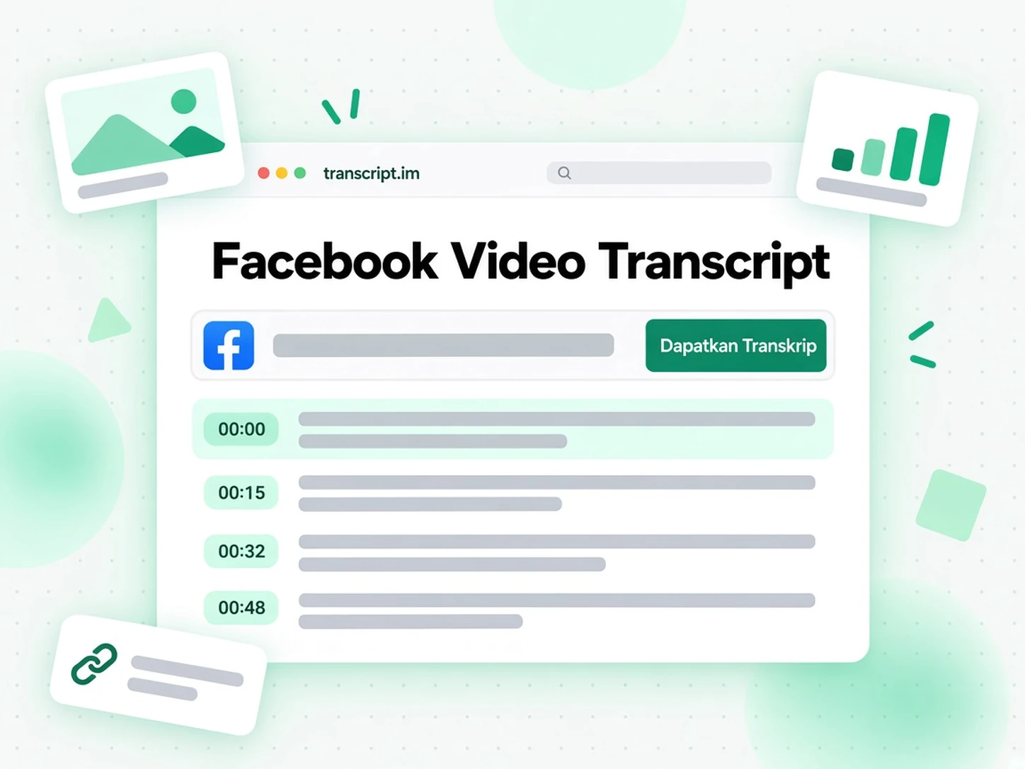 Facebook Video Transcript: Tukar video Facebook menjadi transkrip