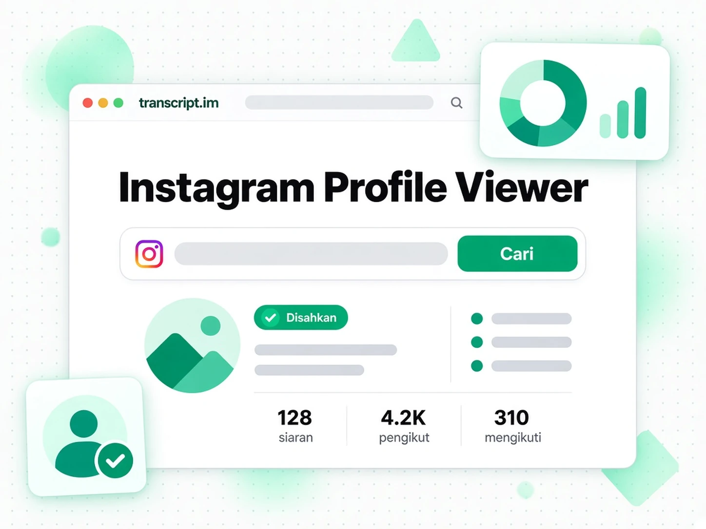 Instagram Profile Viewer: Cari profil Instagram awam