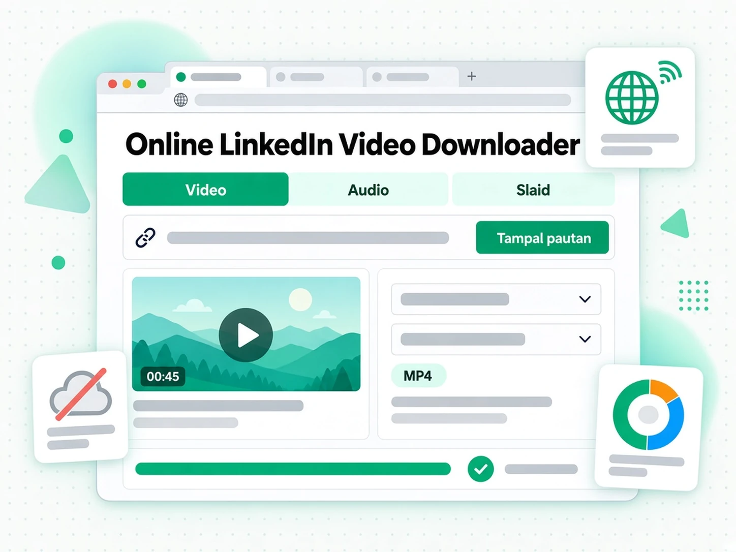 Pemuat Turun Video LinkedIn Dalam Talian: pasukan jualan menyemak video pelanggan yang diluluskan