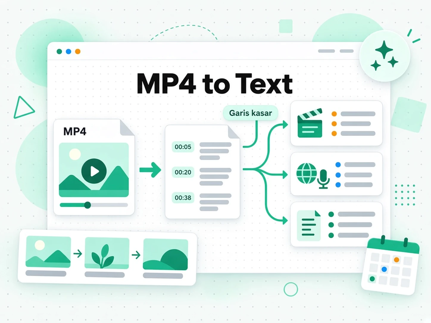 MP4 ke Teks: menghasilkan semula video daripada transkrip MP4 dalam skrip atau bahasa baharu