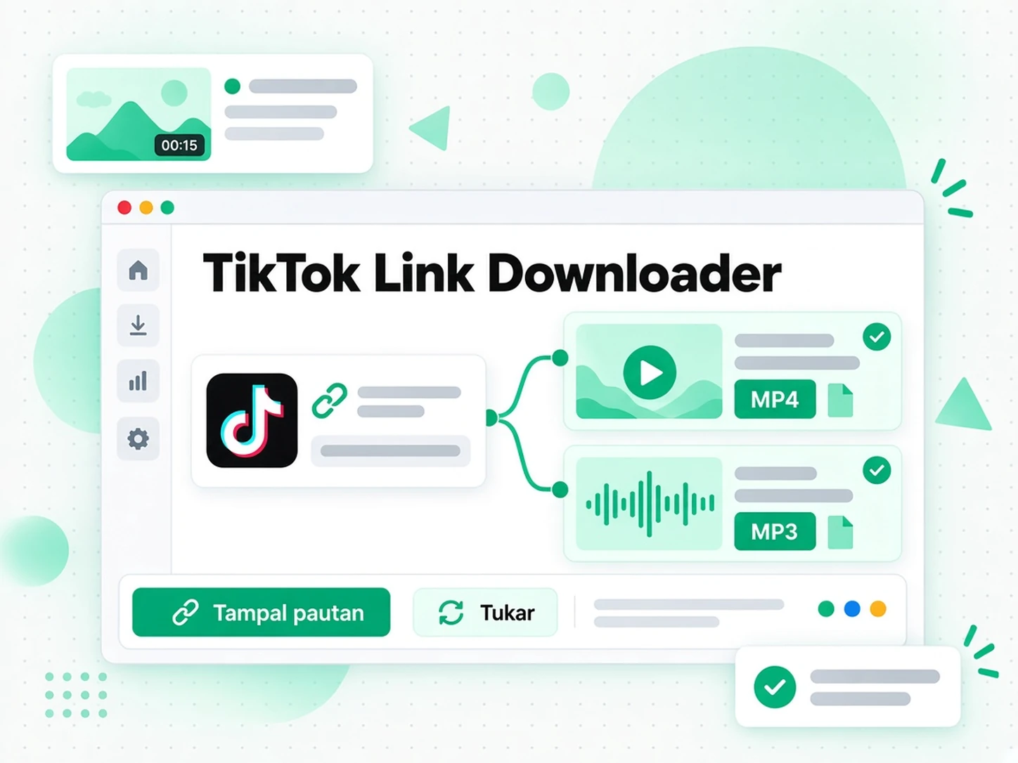 Pemuat Turun Pautan TikTok: menampal pautan TikTok ke pemuat turun