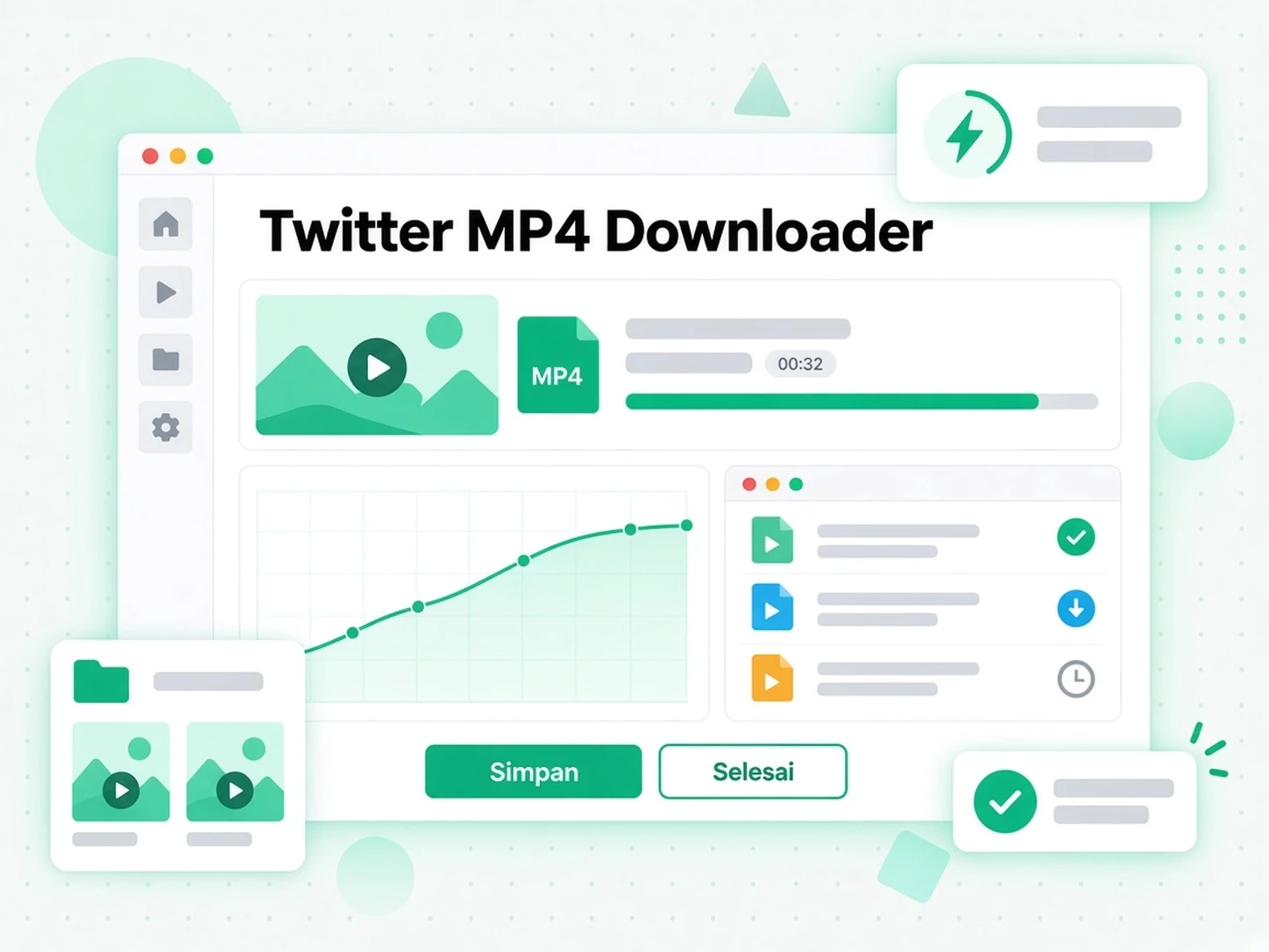 Pemuat Turun MP4 Twitter: kawalan muat turun untuk video MP4 Twitter yang dipilih