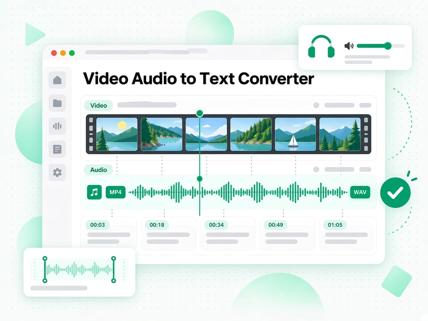 Penukar Audio Video ke Teks: menukar hasil video ke teks kepada nota ulang kaji dan garis kasar