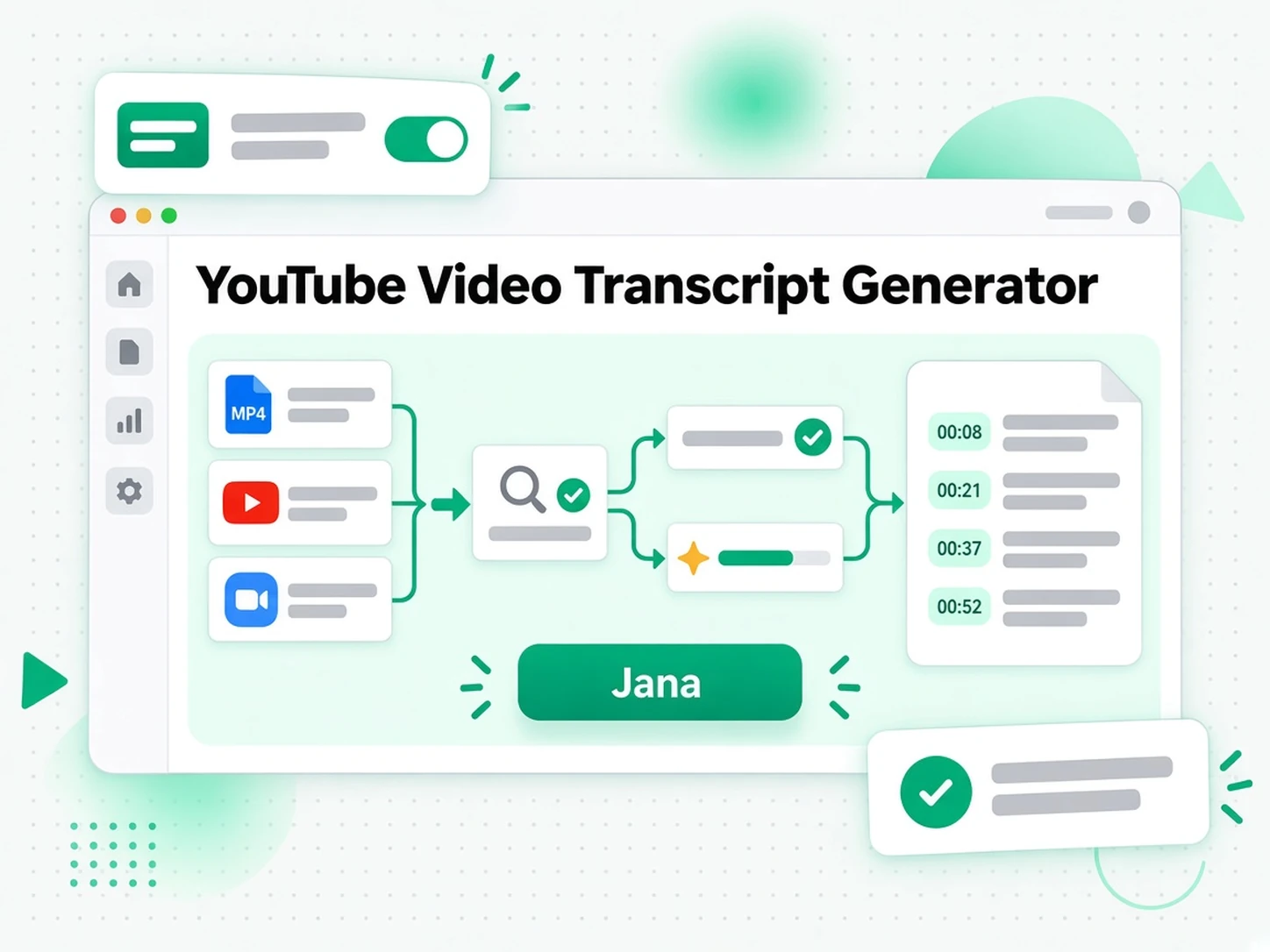 Penjana Transkrip Video YouTube: memuat naik fail video atau menampal pautan platform