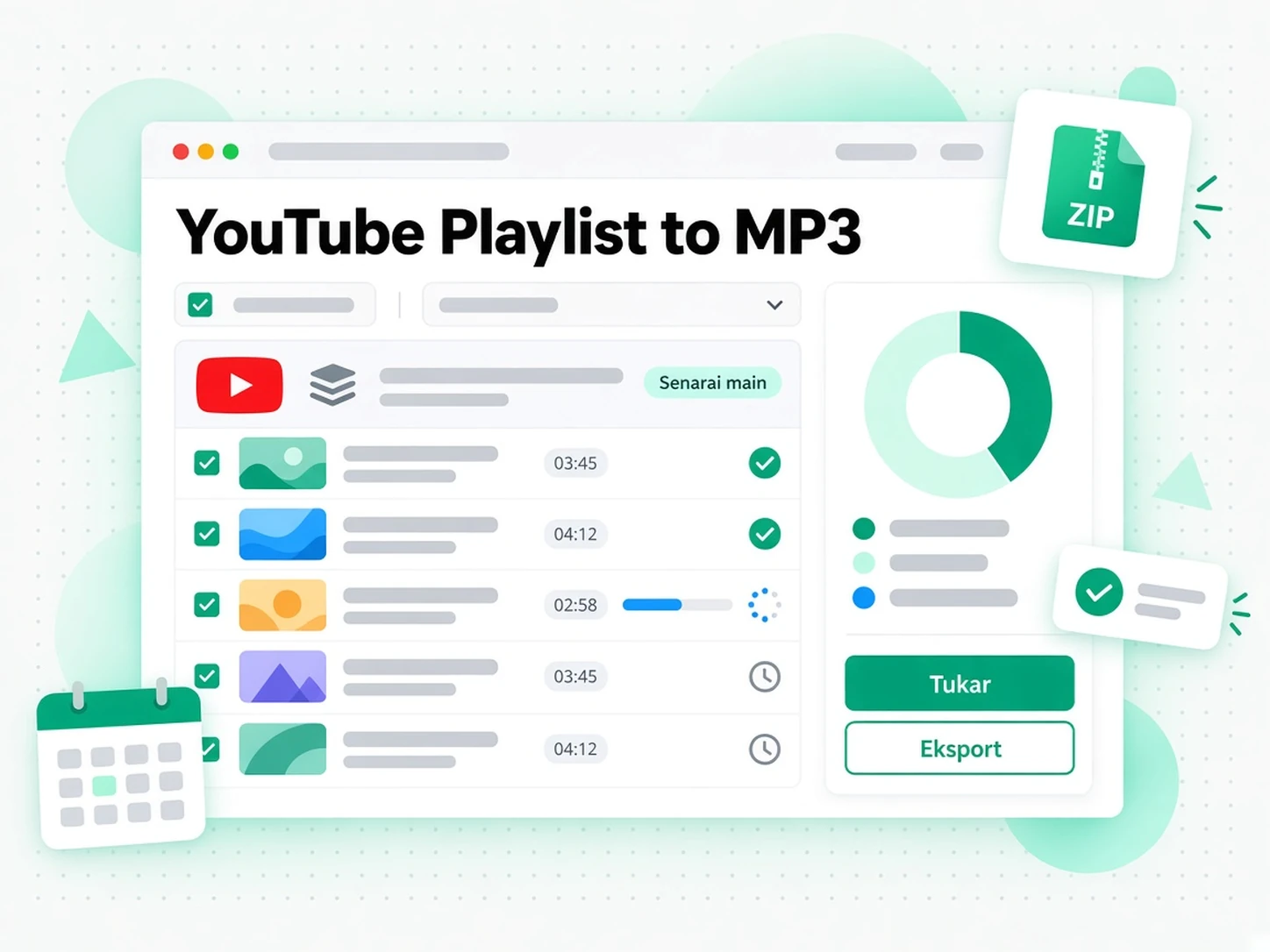 Senarai Main YouTube ke MP3: mengarkib episod podcast eksklusif YouTube ke pustaka MP3 luar talian