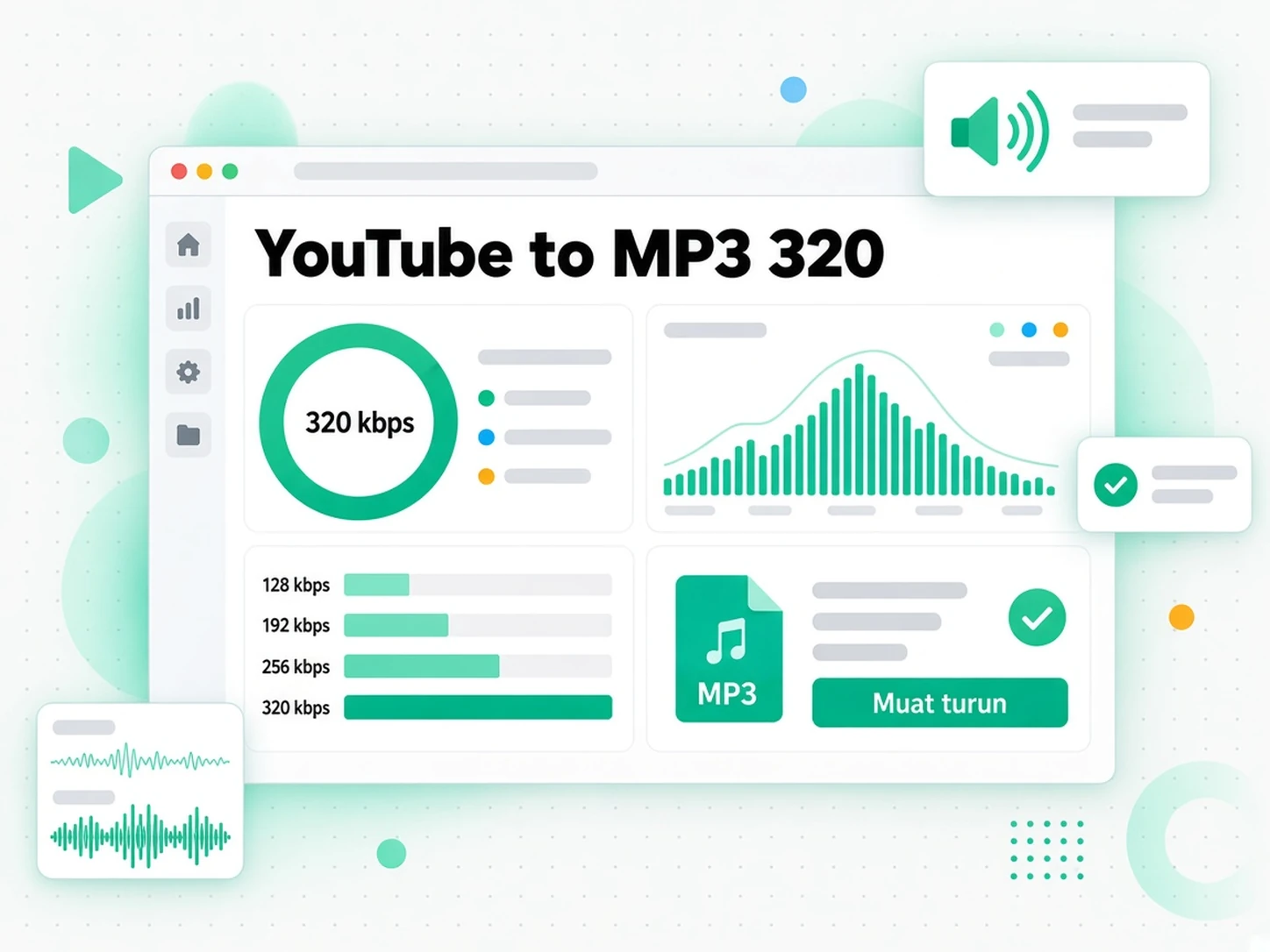 YouTube ke MP3 320: membina senarai main MP3 luar talian tanpa sambungan