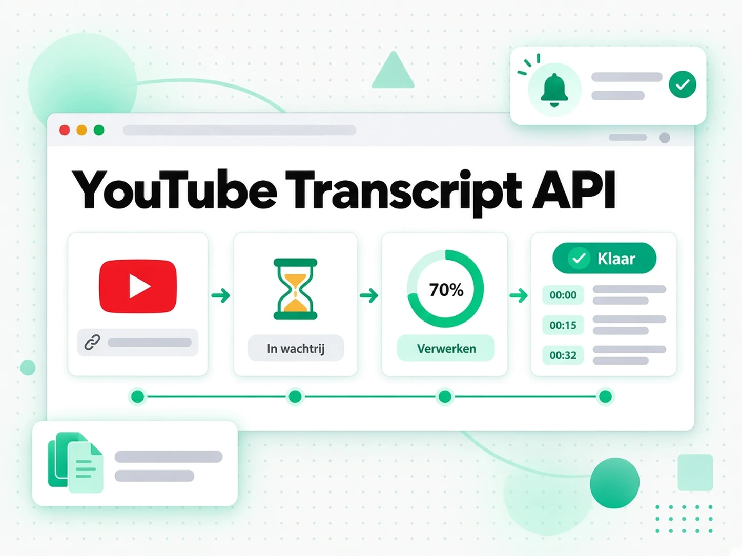 YouTube-transcript-API: een YouTube-link die van in de wachtrij naar een voltooid transcript gaat