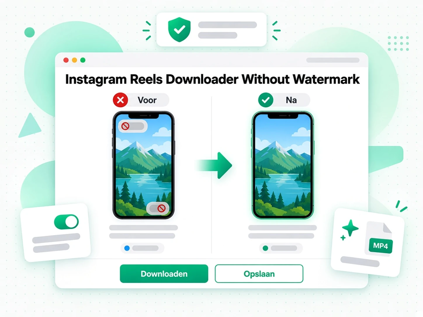 Instagram Reels zonder watermerk: een creatief team bekijkt een goedgekeurde Instagram Reel offline