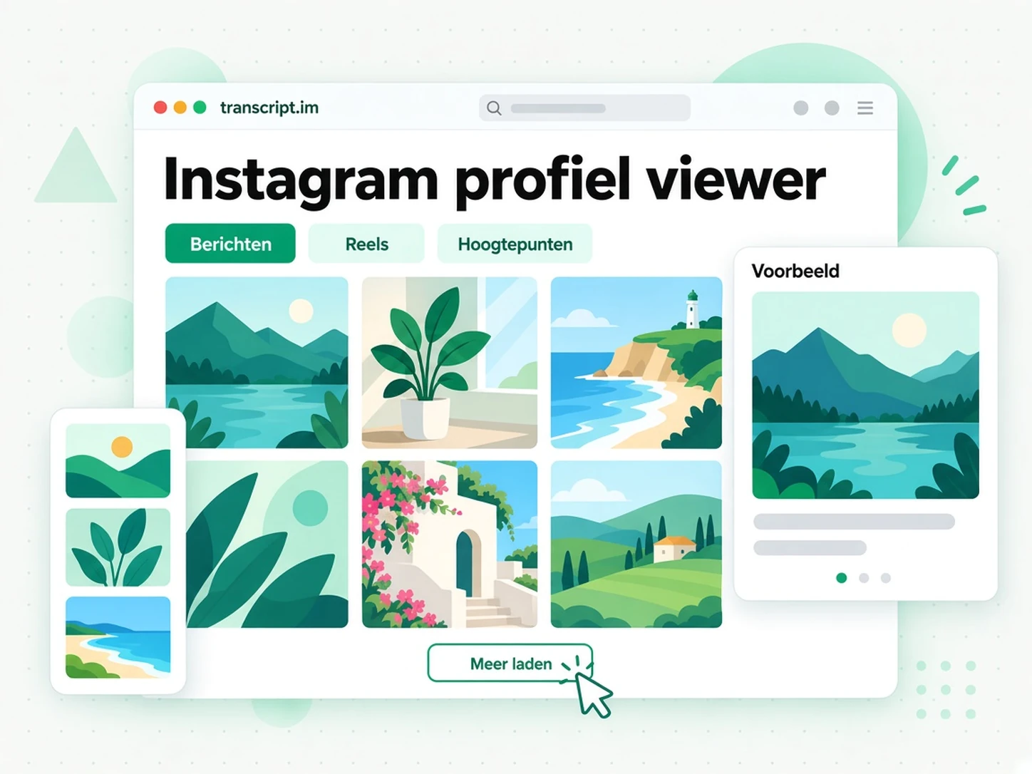Instagram profiel viewer: Blader door posts, Reels en Hoogtepunten