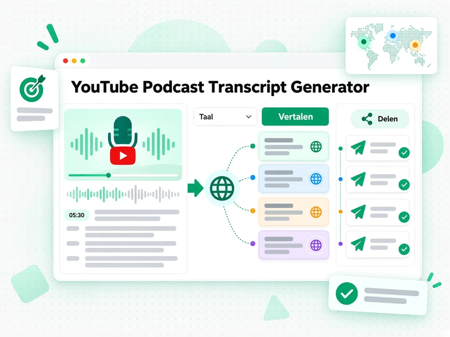 Podcast transcriberen vanaf YouTube: gelokaliseerde outreachscripts uit een podcast transcript